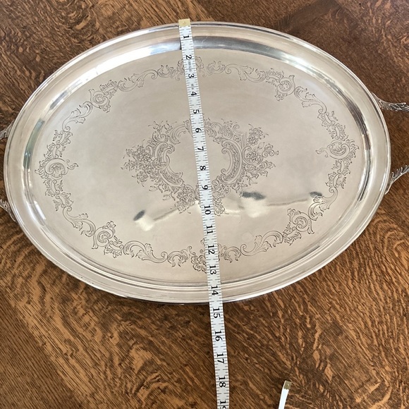 Antique Silver Plated Tray - Picture 8 of 14